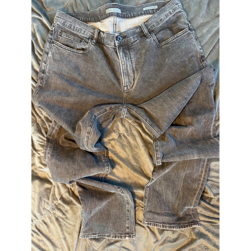 John Varvatos JV 701 Regular Fit Grey Acid Wash Jeans Mens 36x30